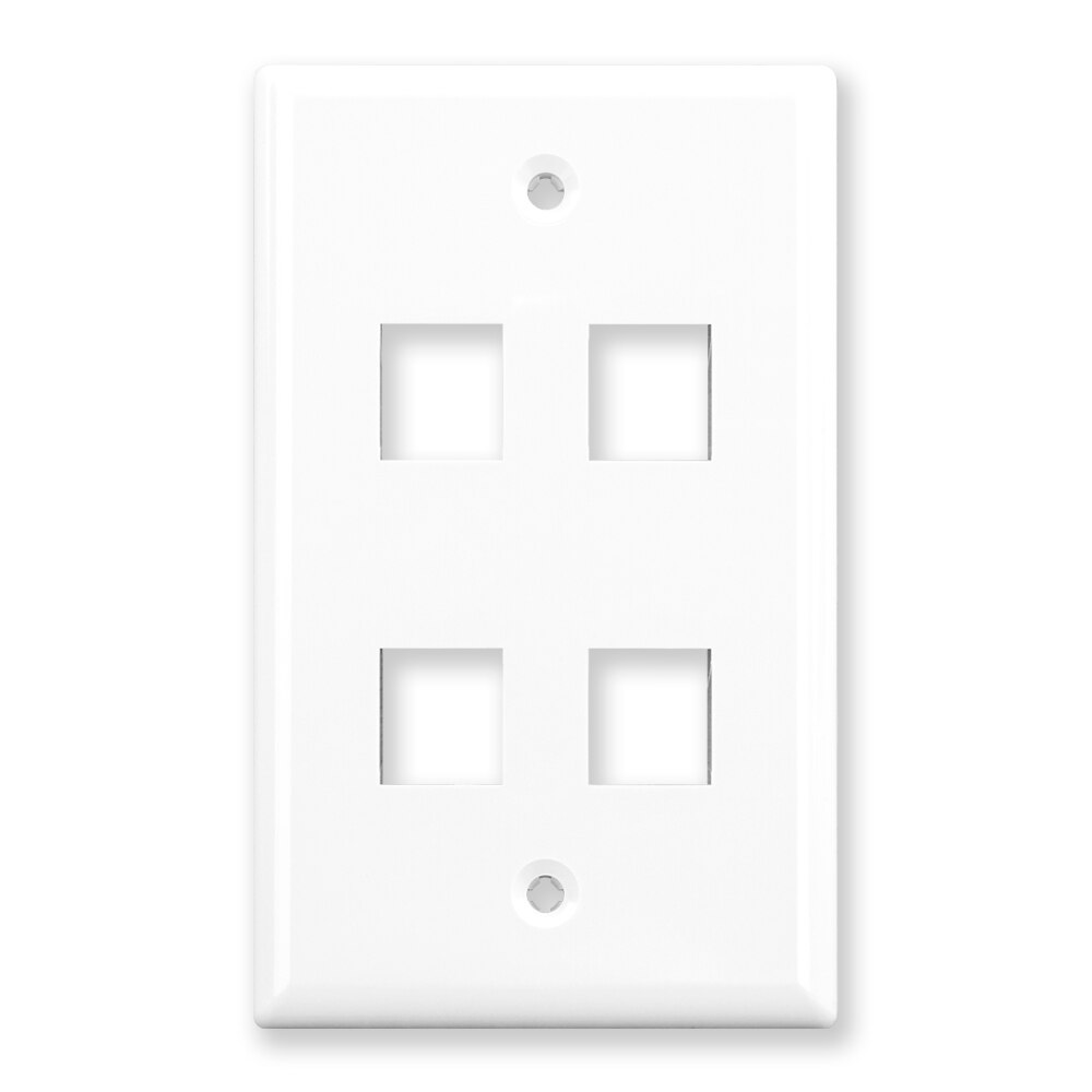 Single gang keystone wallplates