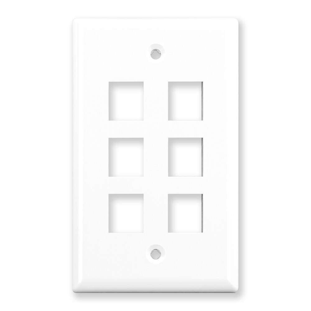 Single gang keystone wallplates