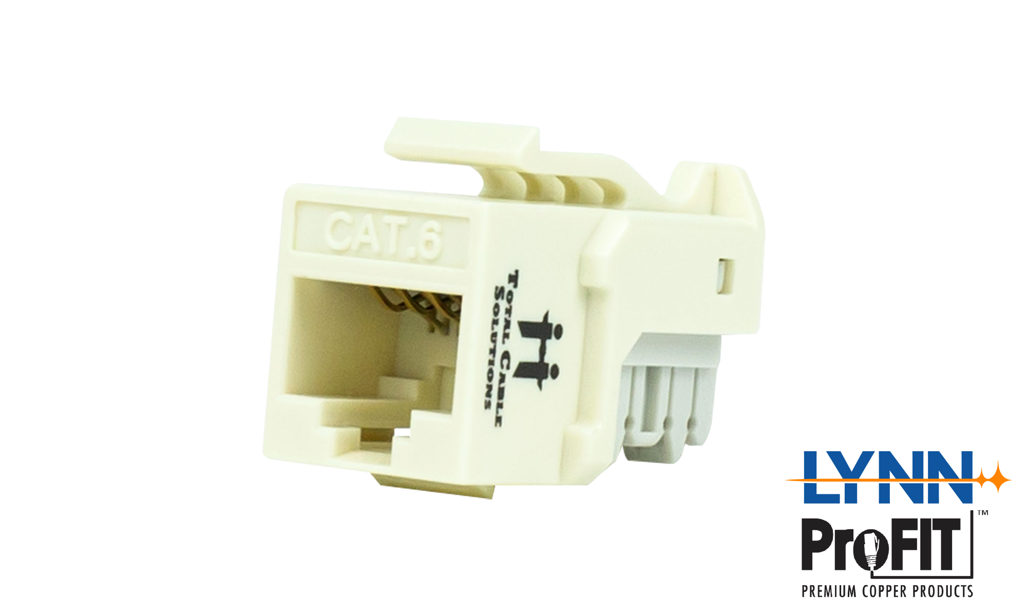 Twisted pair keystone -- 110 punch to female unshielded RJ45