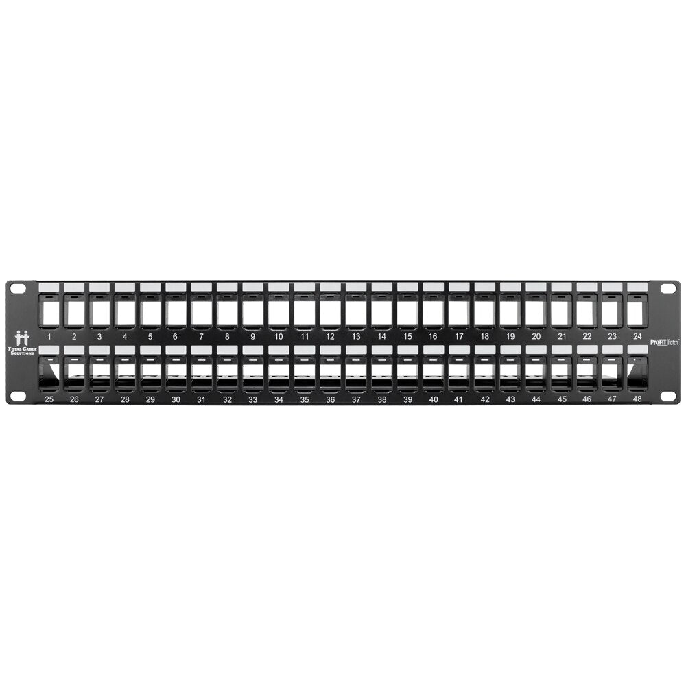 Rackmount Keystone Panel - Open Ports