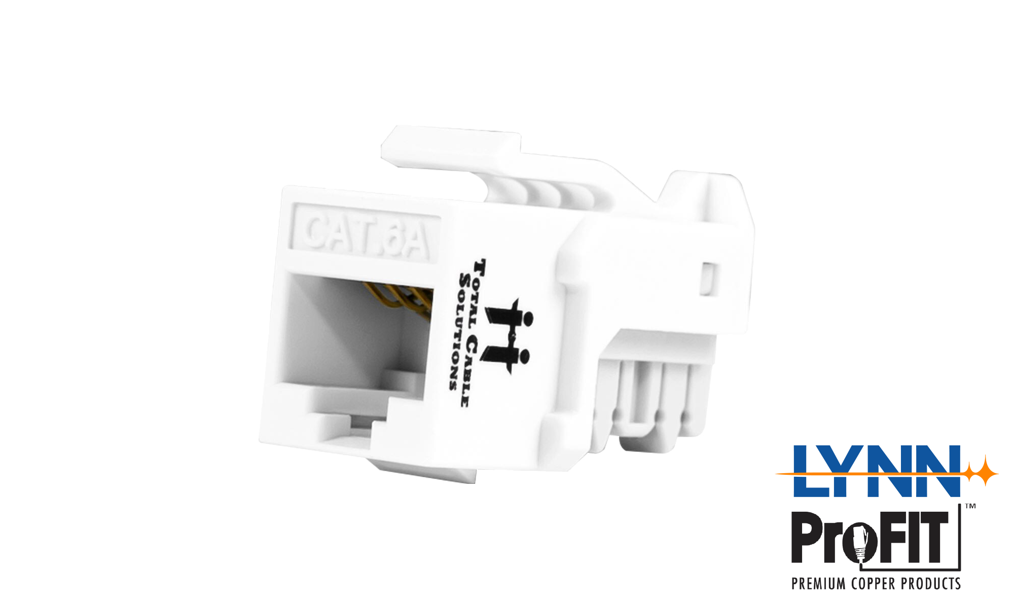 Twisted pair keystone -- 110 punch to female unshielded RJ45