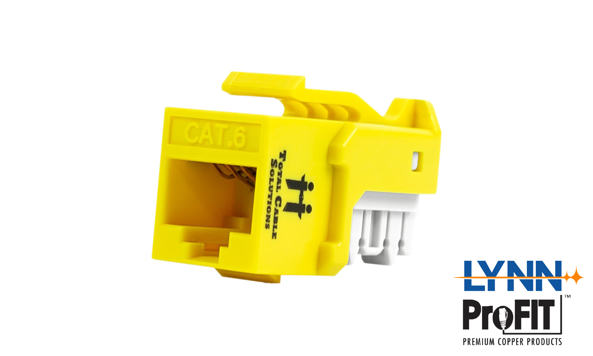 Twisted pair keystone -- 110 punch to female unshielded RJ45