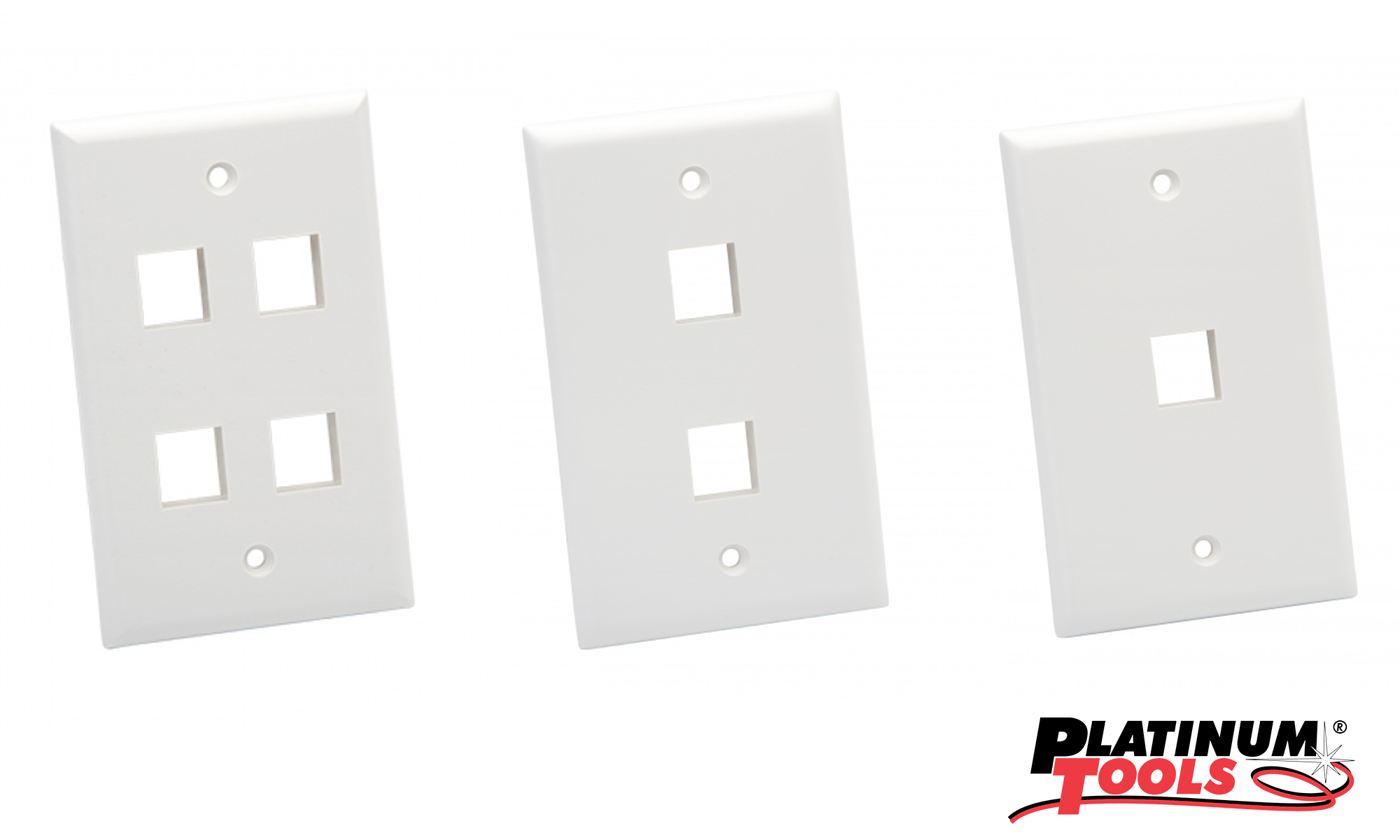 Wallplates with Keystone Ports